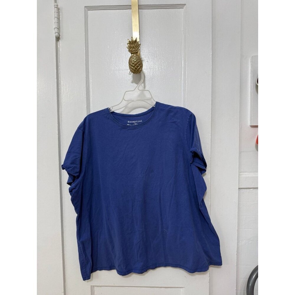 Just My Size Essential Tee Blue Short Sleeve Top